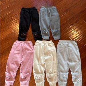 Kids Cozy Bottoms - Black, Gray, Pink, Cream